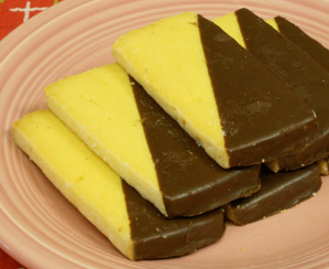 Choco-Dipped Shortbread